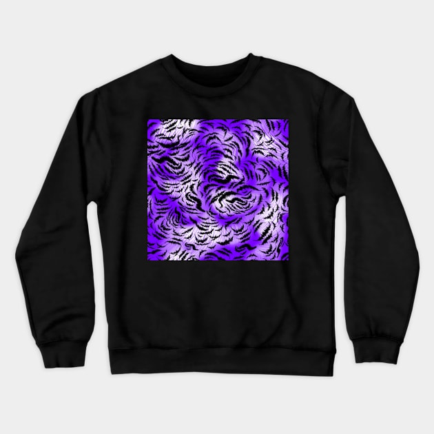 Purple leo skin texture Crewneck Sweatshirt by ilhnklv